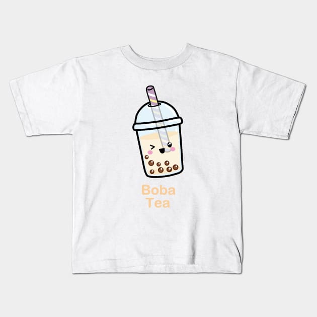 Boba Tea Kids T-Shirt by SirBobalot